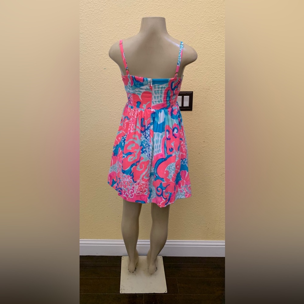 NWT $178 Lilly Pulitzer Size 2 Christine I’m So Jelly Multicolored Print Dress - Picture 5 of 12